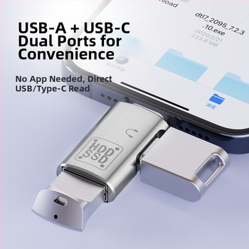 Tinka „Apple“ mobiliųjų telefonų adapteriui, iš kurio galima jungti C tipo USB ir du viename, PD15W įkrovimo ir duomenų perdavimo adapteriui.