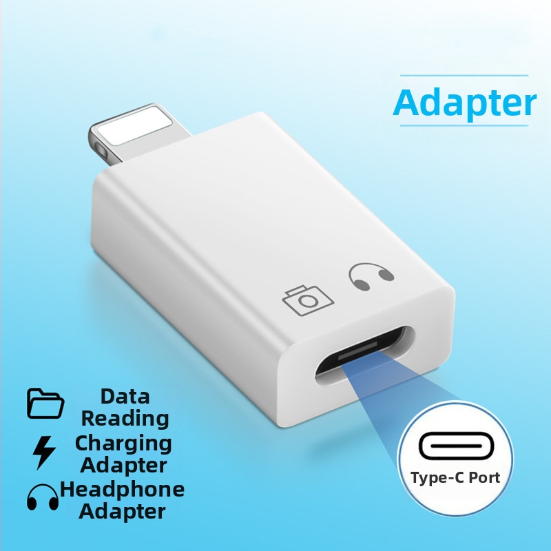 Tinka „Apple“ mobiliųjų telefonų adapteriui, iš kurio galima jungti C tipo USB ir du viename, PD15W įkrovimo ir duomenų perdavimo adapteriui.