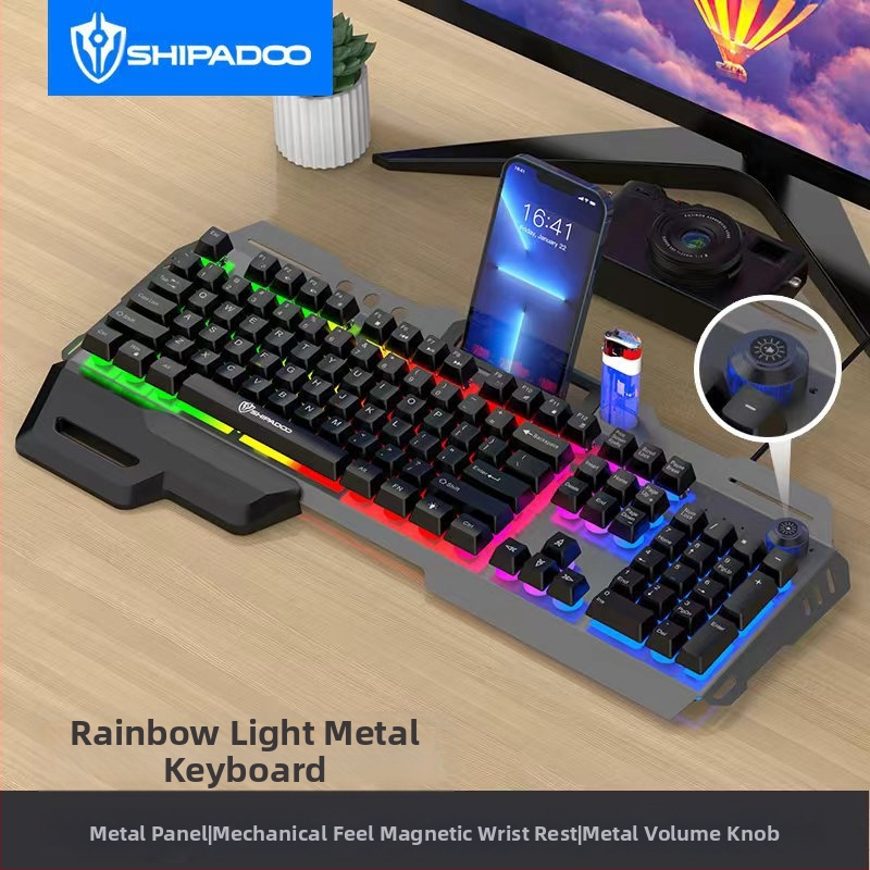 Virtuális tér kézi tartóval, USB porttal, világító fém játékmechanikus érzetű gombbal, játék billentyűzettel, egérrel, határokon átnyúló öltönnyel