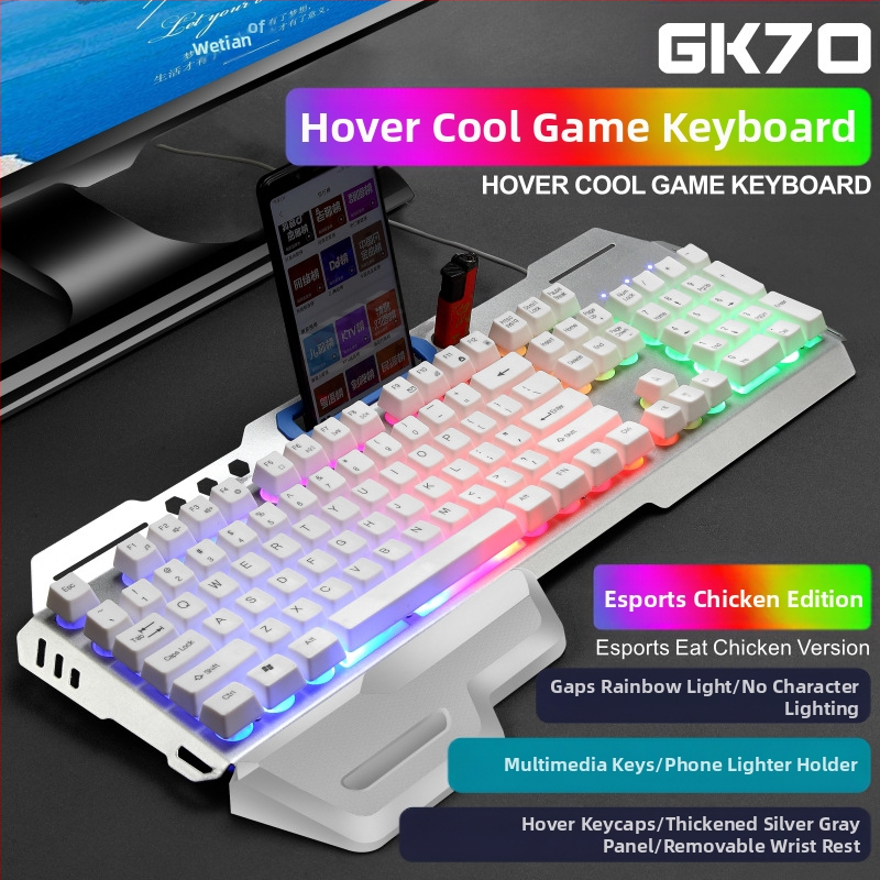 Virtuális tér kézi tartóval, USB porttal, világító fém játékmechanikus érzetű gombbal, játék billentyűzettel, egérrel, határokon átnyúló öltönnyel