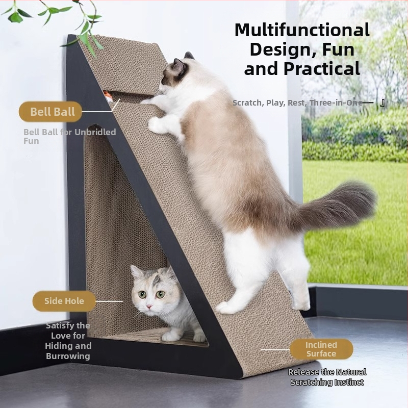 Дъска за драскане за котки, Устойчива на износване, Нелиняваща, Устойчива на надраскване, Гофрирана хартия, Диван против драскане от котки, Защита за котки, Вертикална дъска за котешки нокти, Шлайфмашина за нокти