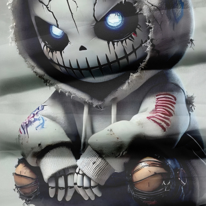 Amazon új digitális nyomtatású horror póló férfi rövid ujjú póló határokon átnyúló egy generációnyi haj