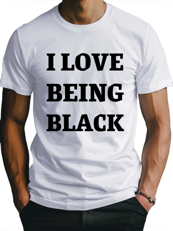 1 darabos, 100% pamut póló, I Love Black People testhezálló férfi póló, izzadságnedvszívó