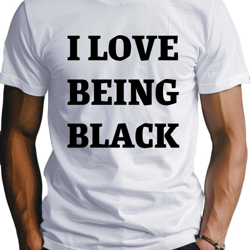 1 darabos, 100% pamut póló, I Love Black People testhezálló férfi póló, izzadságnedvszívó