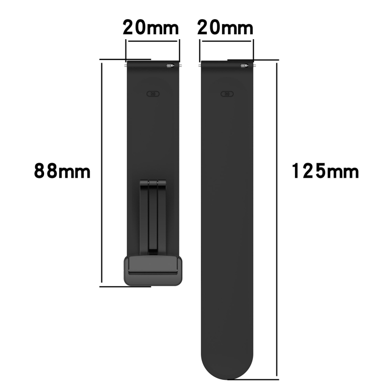 Pogodno za Samsung Galaxy Watch 6, karbonska vlakna, magnetska preklopna kopča, univerzalni silikonski remen od 20 mm