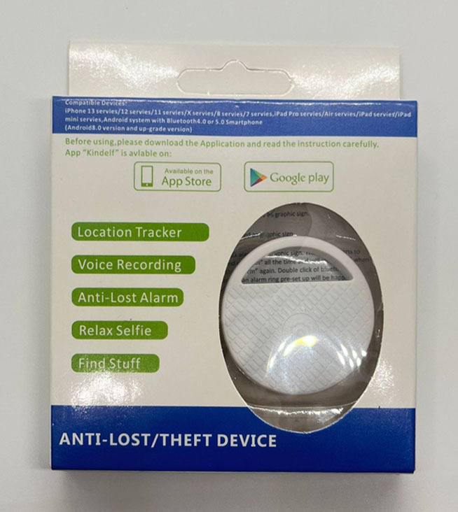 Kaotsiminekuvastane seade Bluetooth 5.0 väikese energiatarbega kahesuunaline alarmvõtmekoti jälgimisseade kaasaskantav