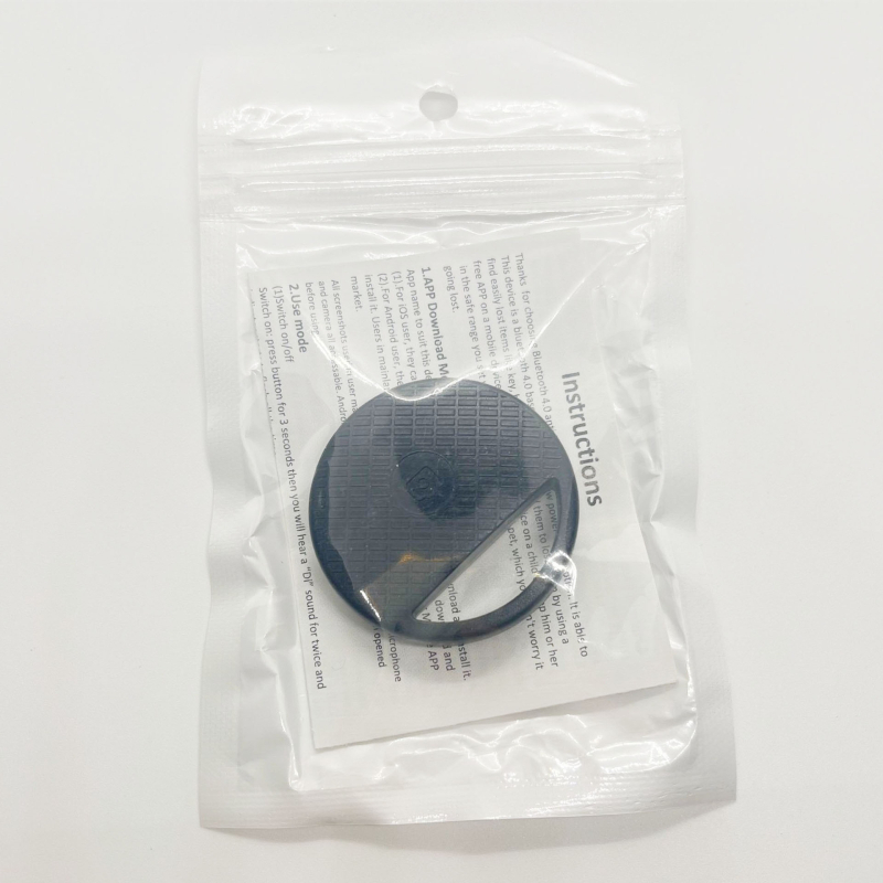 Kaotsiminekuvastane seade Bluetooth 5.0 väikese energiatarbega kahesuunaline alarmvõtmekoti jälgimisseade kaasaskantav