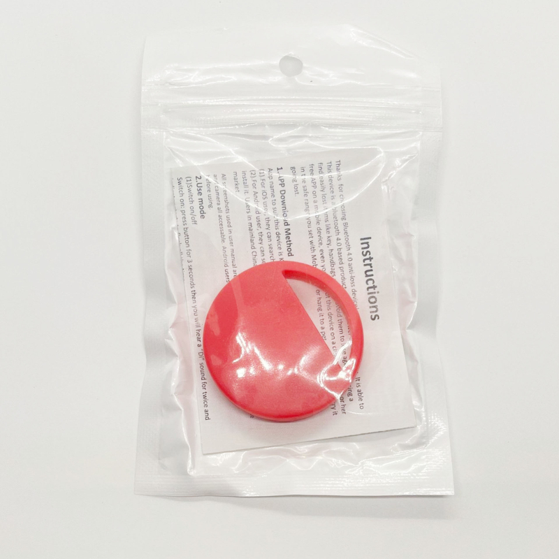 Kaotsiminekuvastane seade Bluetooth 5.0 väikese energiatarbega kahesuunaline alarmvõtmekoti jälgimisseade kaasaskantav