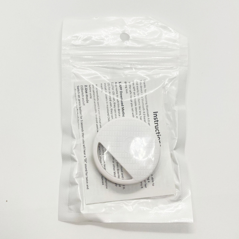 Kaotsiminekuvastane seade Bluetooth 5.0 väikese energiatarbega kahesuunaline alarmvõtmekoti jälgimisseade kaasaskantav