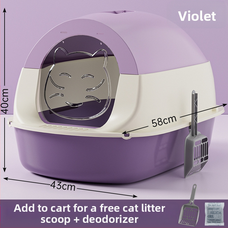 Ülisuur kassiliivakasti desinfitseerimisdeodorant täielikult suletud kassi tualettruumi kassiliivakast ülisuur pritsmevastane hulgimüük