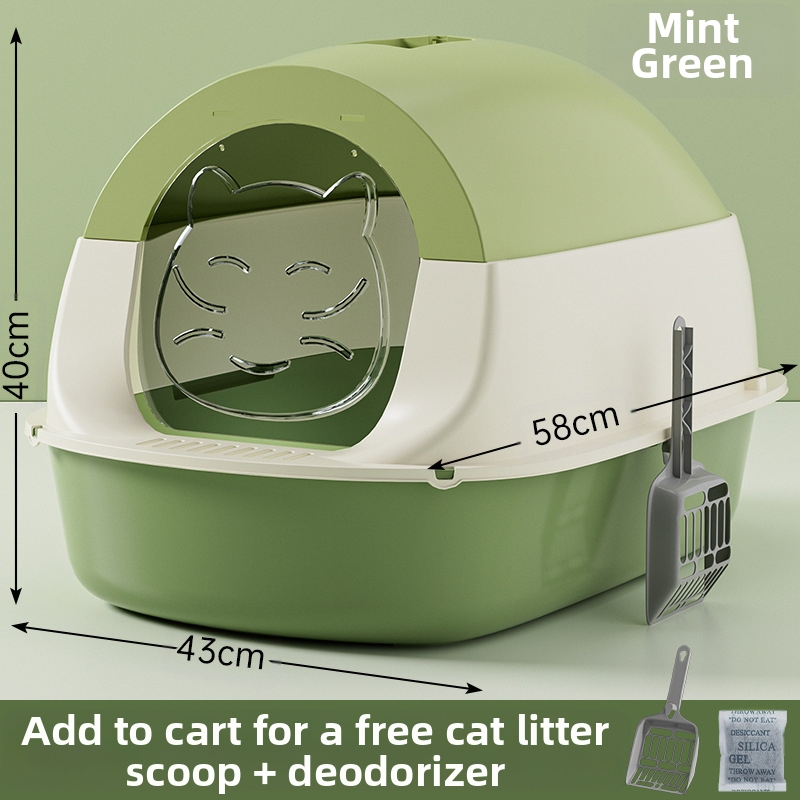 Ülisuur kassiliivakasti desinfitseerimisdeodorant täielikult suletud kassi tualettruumi kassiliivakast ülisuur pritsmevastane hulgimüük