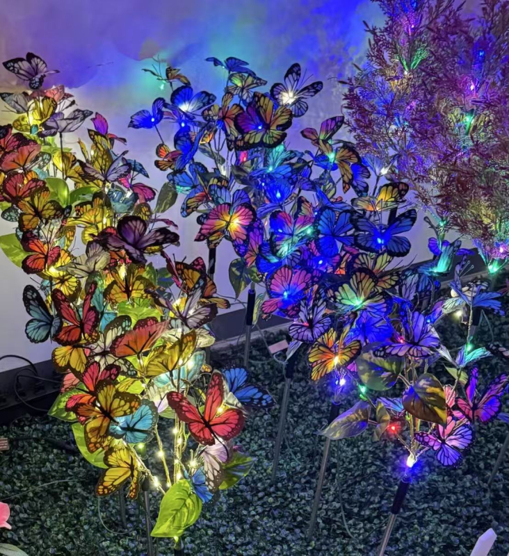 LED vieno–penkių tipų kišamieji toršerai, saulėgrąžų žibintai, lauko sodo kiemo dekoratyviniai šviestuvai, saulės energija varomi žolės žibintai