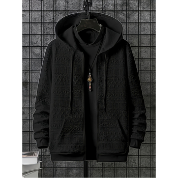 2025 Европейски и американски трансгранични мъжки суитчъри с големи размери и джобове кенгуру, популярни през есента и зимата