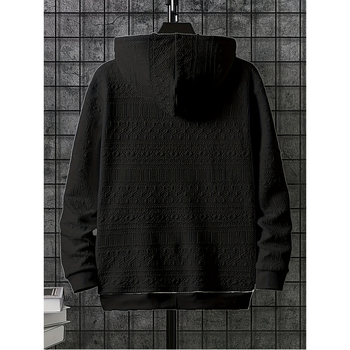 2025 Европейски и американски трансгранични мъжки суитчъри с големи размери и джобове кенгуру, популярни през есента и зимата