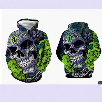 American High Street Нов мъжки 3D Принтиран Качулката Директна Коса от Фабриката