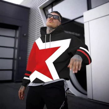 Ежедневен мъжки суитшърт с качулка Joker, европейски и американски, улична мода, мъжки, горещо продаван 3D дигитален печат