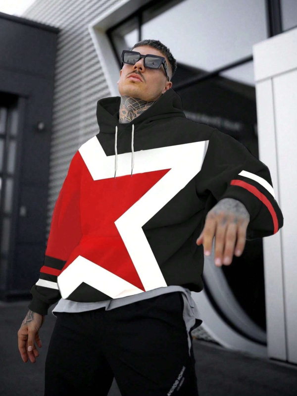 Alkalmi Joker Férfi Laza Kapucnis Pulóver Európai és Amerikai Utcai Divat Férfi Eladó 3D Digitális Nyomtatással