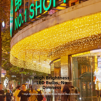 Internetes híresség vízesés fények villogó fények fűzőfények kültéri vízálló függöny kert udvar homlokzat dekoráció hangulat jégcsík fények