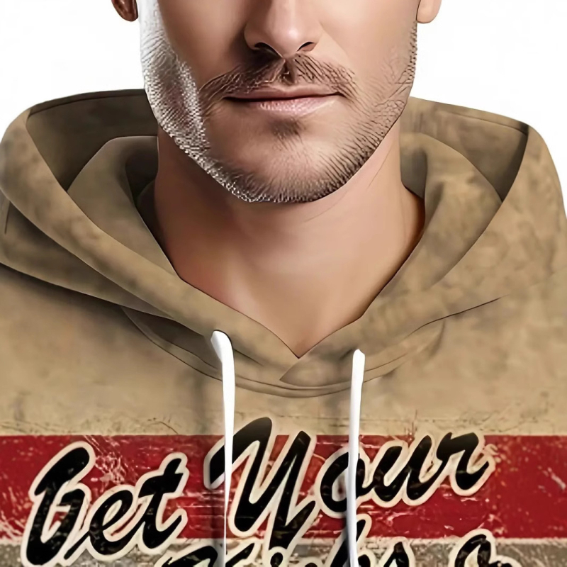 Férfi tavaszi és őszi Joker hosszú ujjú pulóver, kapucnis pulóver, európai és amerikai klasszikus retró 66-os szlogennel, 3D digitális nyomtatással