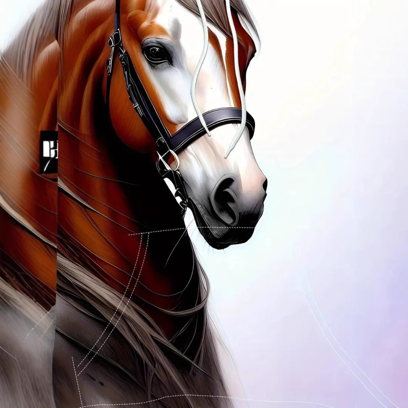 Férfi alkalmi népszerű ló mintás 3D nyomtatott tavaszi/őszi pulóver kapucnis pulóver határokon átnyúló férfi kapucnis pulóver