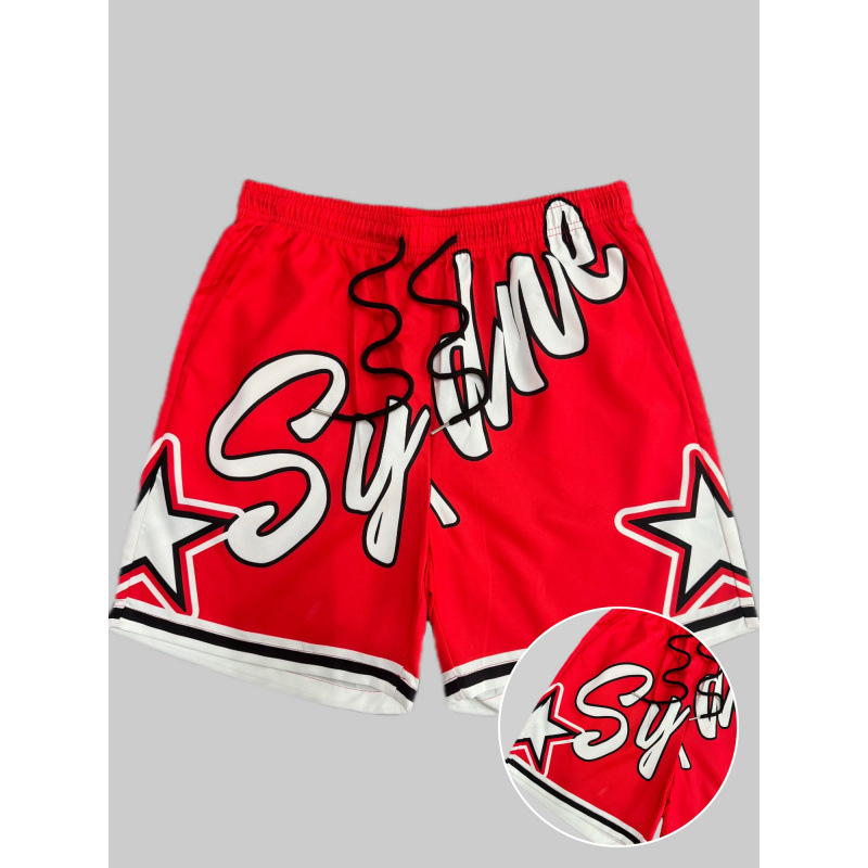 2025. aasta Euroopa ja Ameerika piiriülesed meeste uued suvised trükitud lühikesed püksid