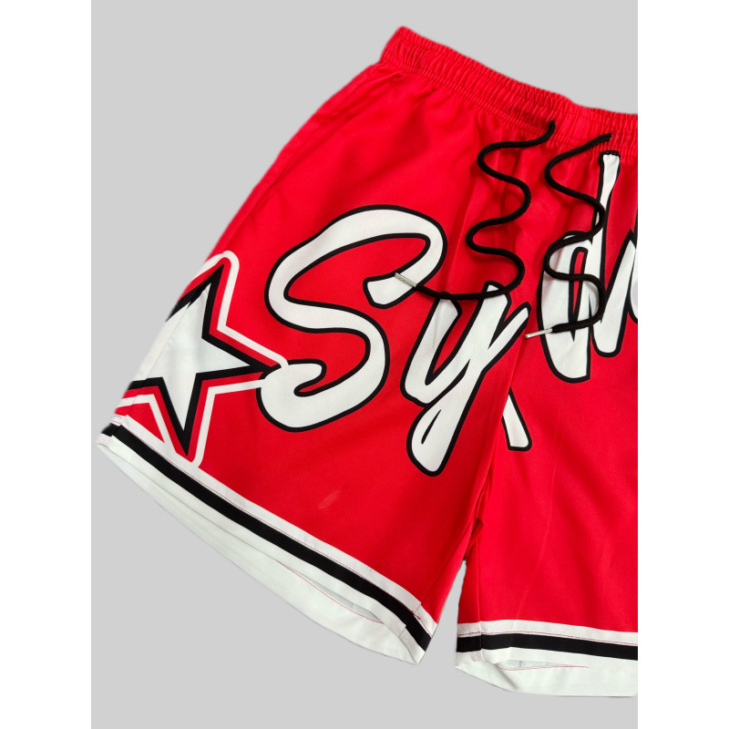 2025. aasta Euroopa ja Ameerika piiriülesed meeste uued suvised trükitud lühikesed püksid