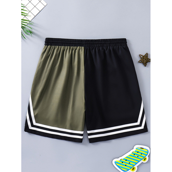 Ανδρικά σορτς μποέμ με ζώνη και ζώνη, ευρωπαϊκής και αμερικανικής κατασκευής, σε διασυνοριακό στιλ, 2025, καλοκαιρινά σορτς μπάσκετ