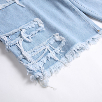 2024 Лято Нов стил Персонализирани Модерни Едноцветни Свободни Ежедневни Мъжки Дънкови Шорти Панталони Модерни Панталони