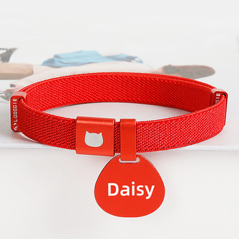 Macskanyakörv fulladásgátlóval, veszteséggátló macskamárkával, rugalmas, könnyű biztonsági macskanyakörv cicacímkézéshez