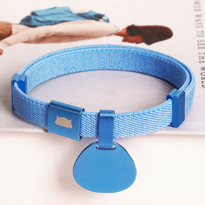 Macskanyakörv fulladásgátlóval, veszteséggátló macskamárkával, rugalmas, könnyű biztonsági macskanyakörv cicacímkézéshez