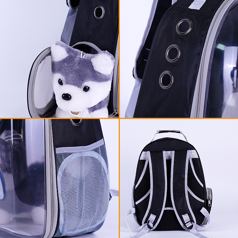 Macskatáska Hordozható Kimenő Lélegző Hátizsák Kutya Hátizsák Űrkapszula Kisállat Űrhajós Egyszerű Nagy Kapacitású Macskatáska