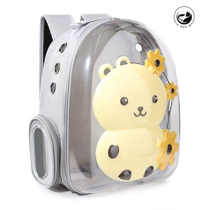 Macskatáska Hordozható Kimenő Lélegző Hátizsák Kutya Hátizsák Űrkapszula Kisállat Űrhajós Egyszerű Nagy Kapacitású Macskatáska