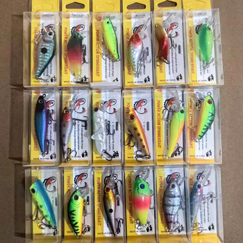 Didmeninė prekyba kietomis žuvimis, mažomis 3–6 cm Minopalua netikru masalu, tolimojo investavimo stiliaus, derančios spalvos.