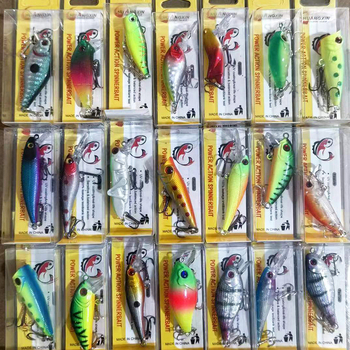 Didmeninė prekyba kietomis žuvimis, mažomis 3–6 cm Minopalua netikru masalu, tolimojo investavimo stiliaus, derančios spalvos.