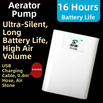 Ultra csendes újratölthető oxigénpumpa horgászvödör doboz oxigénpumpa aranyhalas akvárium étterem szálloda élő hal oxigéngenerátor horgászfelszerelés