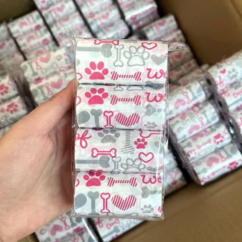 Sutirštintas šunų išmatų rinkimo maišelis su kvapu Sutirštintas skaidomas mielas šunų išmatų rinkimo maišelis Maišelis kakutėms rinkti Maišelis kakutėms rinkti