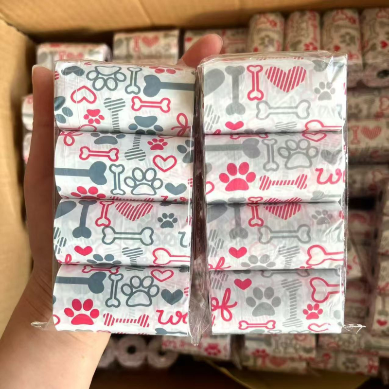 Sutirštintas šunų išmatų rinkimo maišelis su kvapu Sutirštintas skaidomas mielas šunų išmatų rinkimo maišelis Maišelis kakutėms rinkti Maišelis kakutėms rinkti