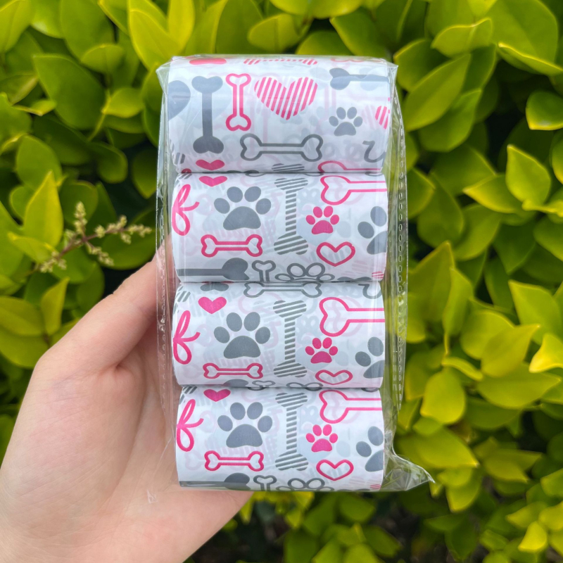 Sutirštintas šunų išmatų rinkimo maišelis su kvapu Sutirštintas skaidomas mielas šunų išmatų rinkimo maišelis Maišelis kakutėms rinkti Maišelis kakutėms rinkti