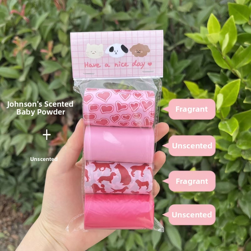 Sutirštintas šunų išmatų rinkimo maišelis su kvapu Sutirštintas skaidomas mielas šunų išmatų rinkimo maišelis Maišelis kakutėms rinkti Maišelis kakutėms rinkti