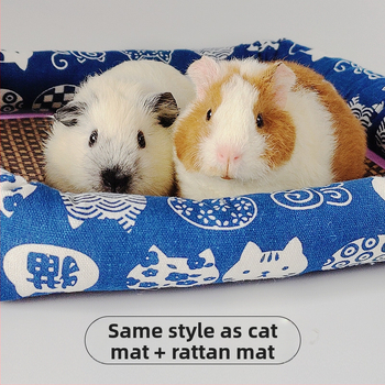 Suvine kassipesa lahe pesa kassimatt rotangist matt kennel keskmise ja väikese koera kaisukaru lemmikloomavoodi jääpesa kassitarbed