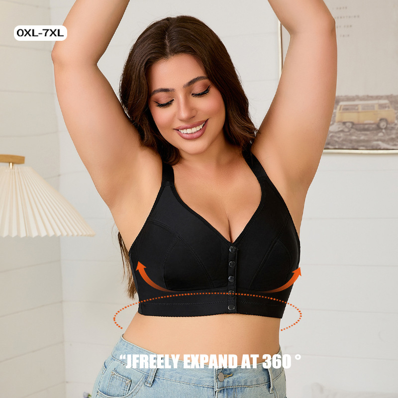 Σουτιέν Extra Large σε Ευρωπαϊκό και Αμερικανικό μέγεθος, ρυθμιζόμενες τιράντες ώμου, διασυνοριακό, δημοφιλές, γυαλιστερό μπροστινό κουμπί, μεγάλο μέγεθος, εσώρουχα