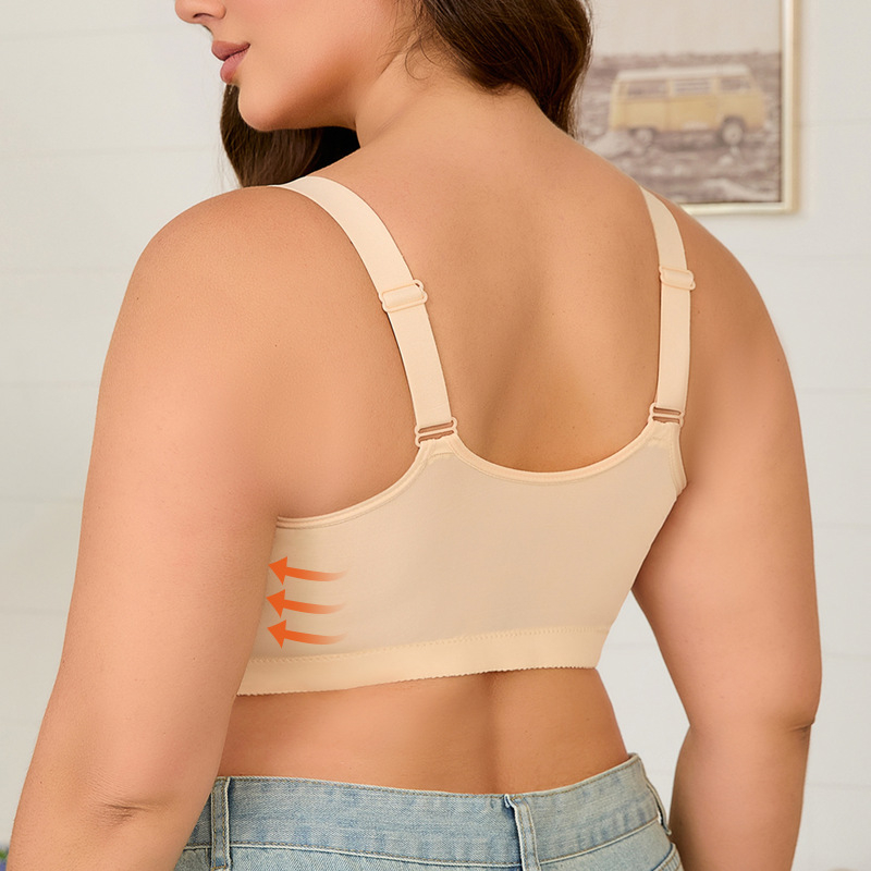 Σουτιέν Extra Large σε Ευρωπαϊκό και Αμερικανικό μέγεθος, ρυθμιζόμενες τιράντες ώμου, διασυνοριακό, δημοφιλές, γυαλιστερό μπροστινό κουμπί, μεγάλο μέγεθος, εσώρουχα