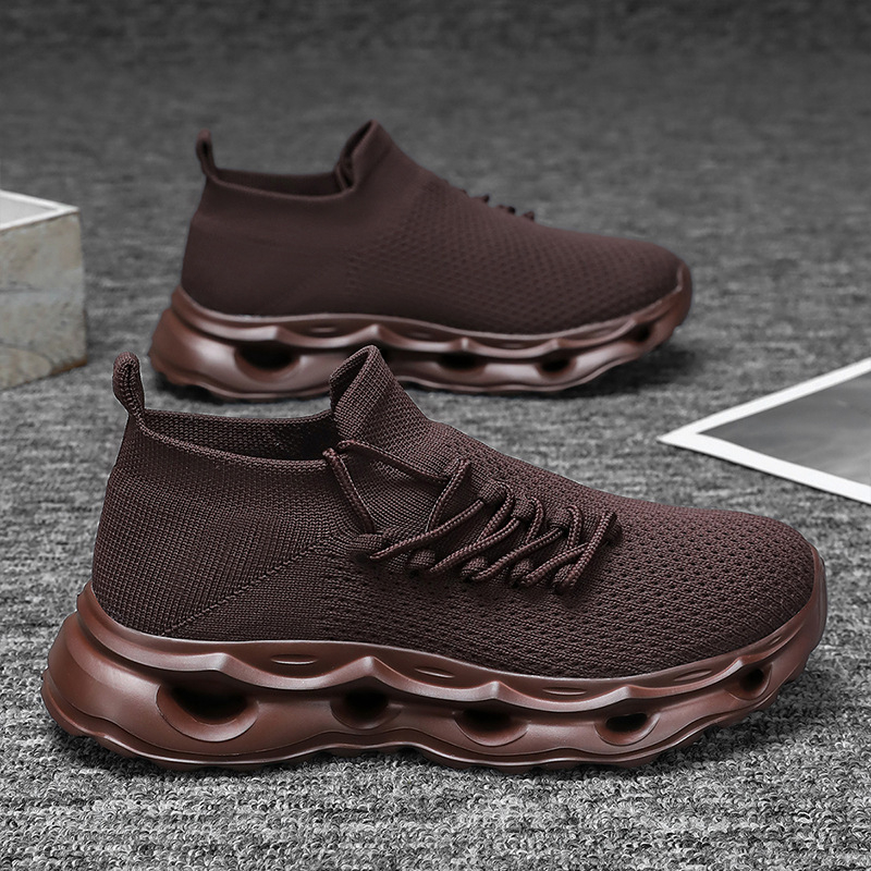 2025 m. Nauji, kvėpuojantys, megzti sportiniai bateliai, laisvalaikio bateliai, minkšti padai, lengvi, užmaunami vaikščiojimo bateliai, tinkliniai bateliai, tiesioginis pristatymas