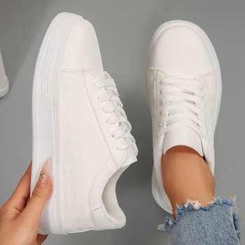 Λευκά παπούτσια μεγάλου μεγέθους για άνδρες και γυναίκες σε διασυνοριακό μέγεθος, δερμάτινα αδιάβροχα casual αθλητικά παπούτσια για άνοιξη και φθινόπωρο, casual αθλητικά παπούτσια για νέους