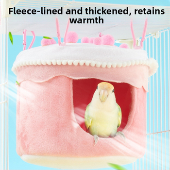 Yee Parrot Cake Bird Cotton Nest Winter Tiger Skin Peony Xuanfeng Warm Sleeping Nest Hammock Κρεμαστή φωλιά πουλιών Ειδικά είδη