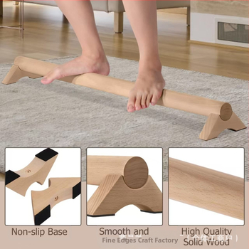 Ξύλινο διασυνοριακό όργανο ισορροπίας γυμναστικής, δοκός ισορροπίας, αισθητηριακή δοκός ισορροπίας, βάση προπόνησης ισορροπίας αστραγάλου