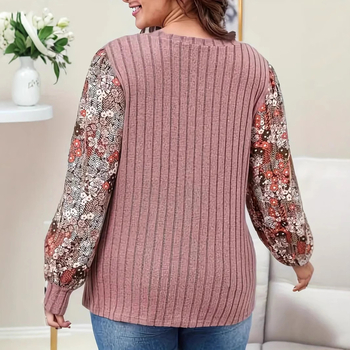 Φθινόπωρο 2024 Ευρώπη και Ηνωμένες Πολιτείες διασυνοριακός ανεξάρτητος σταθμός Amazon νέα γυναικεία μόδα λουλουδιών εκτύπωσης φανάρι μανίκι T