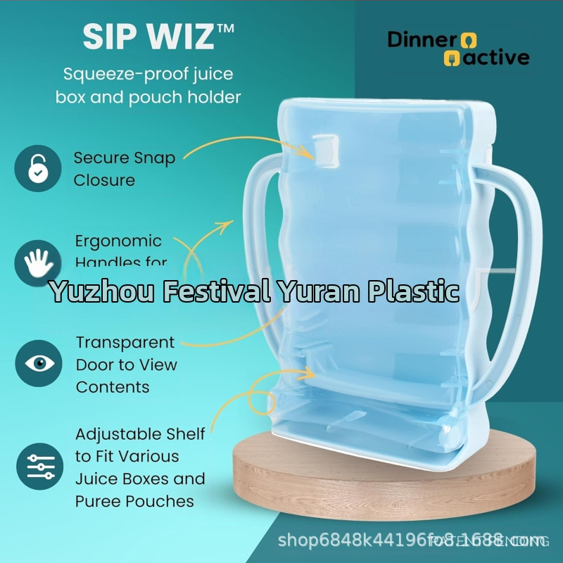 Поставка за чаша за ново бебе, регулируем контейнер против разливане за мляко, бебешко мляко, питейна вода, горна дръжка против разливане