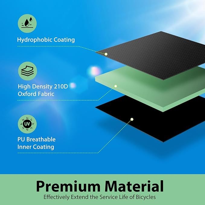 Dviračio uždangalai, tarpvalstybiniai „Amazon“ sprogimai, dviračių drabužiai, atsparūs vandeniui, dulkėms ir dilimui, 190t, 210d, Japonijos miestas