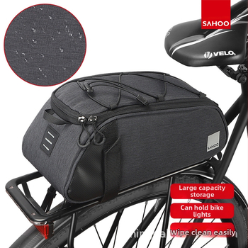 Veľkoobchodná továreň SAHOO shark Tiger s veľkou kapacitou bicyklovej chrbtovej tašky, izolačnej tašky na nosič bicyklov, chvostovej tašky
